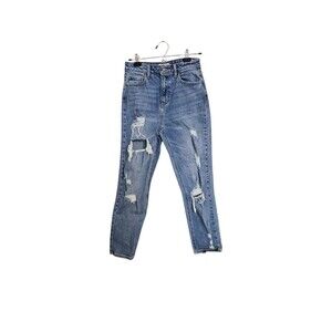 Women's Cello Baggy Ripped 90s Light Wash High Rise Jeans Size 3